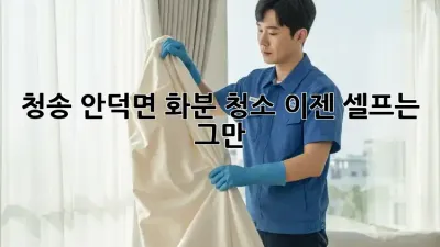청송 안덕면 화분 청소, 이젠 셀프는 그만!